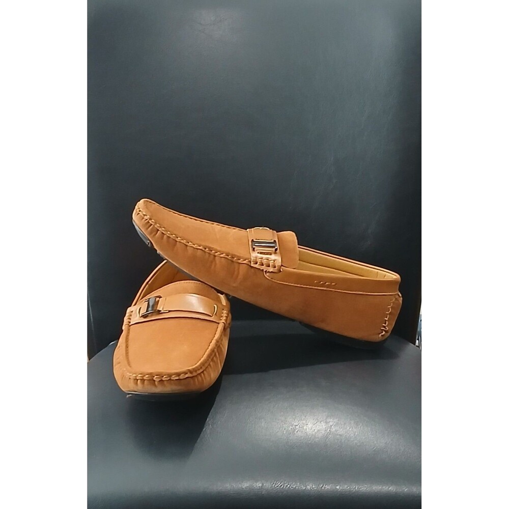 Roma Rio Brown Square Toe Loafers Oxfords Slip-On Shoes. Men Size 12